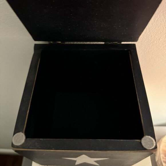 VTG Stacking Nesting Boxes Wooden Americana Primitive Country Folk Art Door Lids - Picture 5 of 10